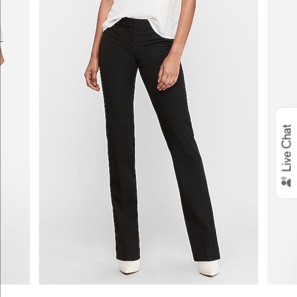 Express Editor Black Work Pants